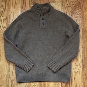 Bonobos 100% Lambswool Brown Tan Pullover Sweater Men's size Large